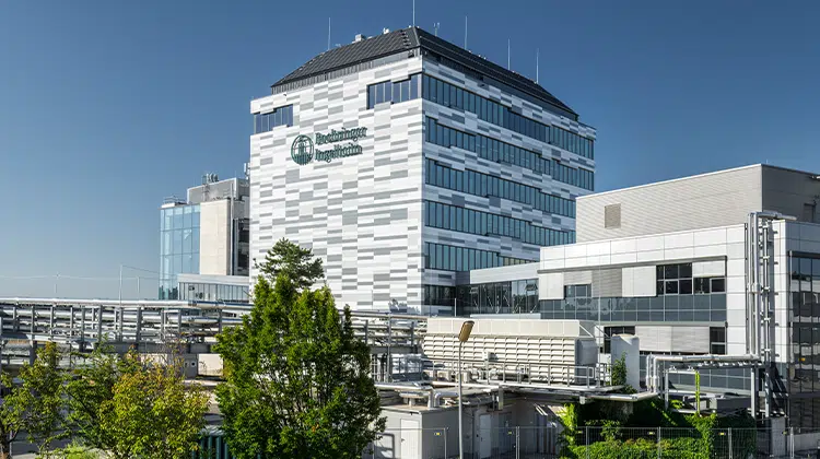 Das neue Angelika-Amon-Krebsforschungsgebäude am Boehringer Ingelheim Campus Wien Meidling. | Foto: Boehringer Ingelheim / Rainer Mirau